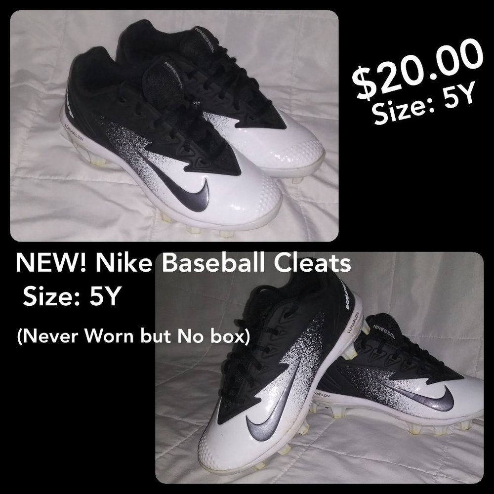 NEW! NIKE Youth Baseball Cleats Size: 5Y